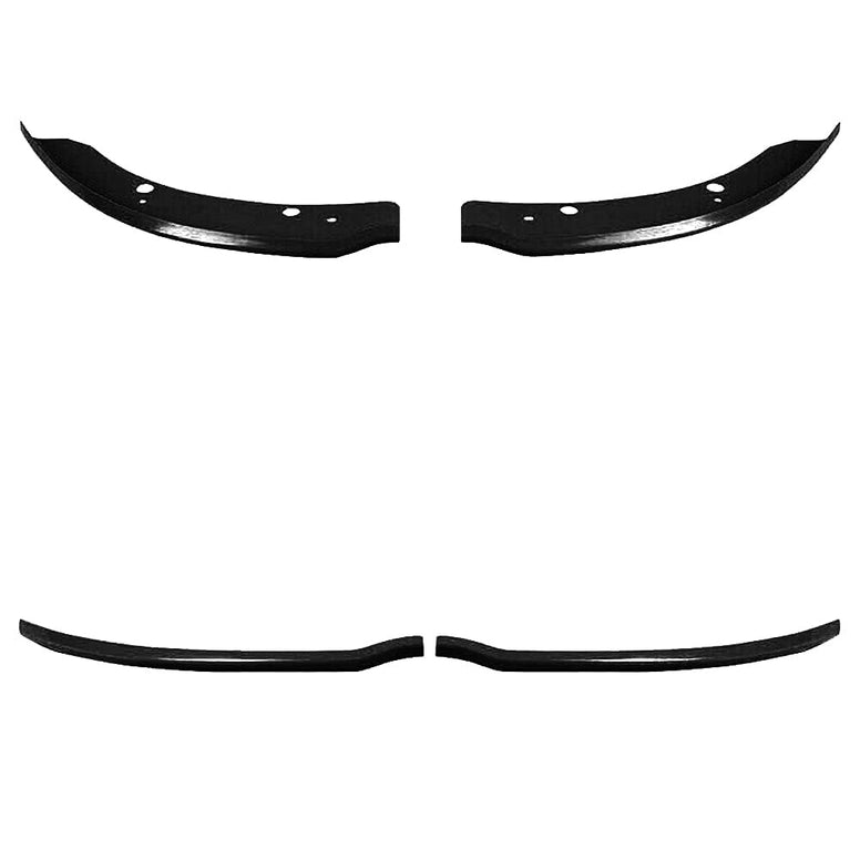 Pair of Front Bumper Lip Protection Cover, Splitter Protector Compatible with Dodge 2015-2021 Charger SRT/Scat Pack Models (Black)