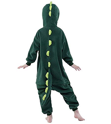 Dinosaur Kids Unisex Onesies Animal Cartoon Siamese Pajamas Home Wear Cosplay Pajamas Flannel Sleepwear Home Clothes for Girl Boy