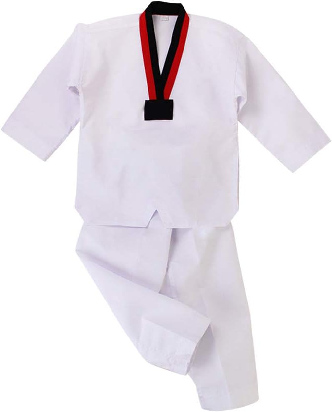 Yudesundo Taekwondo Club Dobok Martial Arts Uniform - Suits Unisex Adult kids Martial Arts Clothing Students Beginners Belt Kung Fu Clothing Suit Cotton/Polyester Long Sleeved/Short Sleeved (100cm)