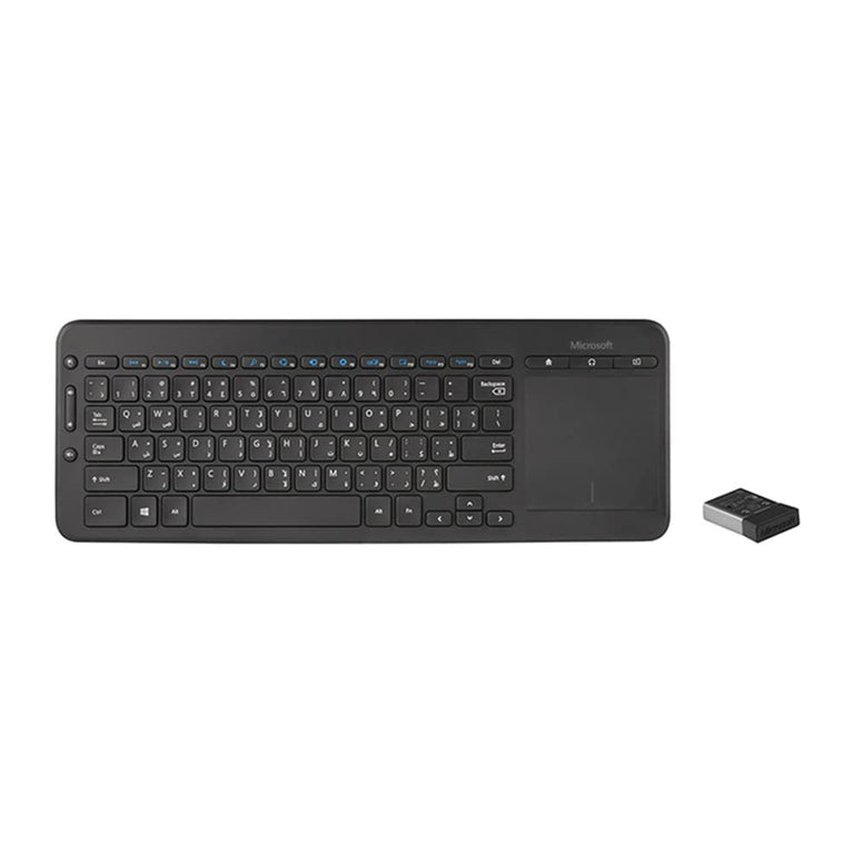 Microsoft N9Z-00019 Wireless All -In-One Media Keyboard Black ( Arabic )