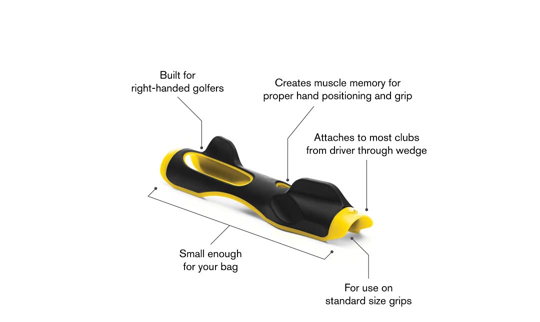 Sklz Golf Grip Trainer Attachment For Improving Hand Positioning, One Size