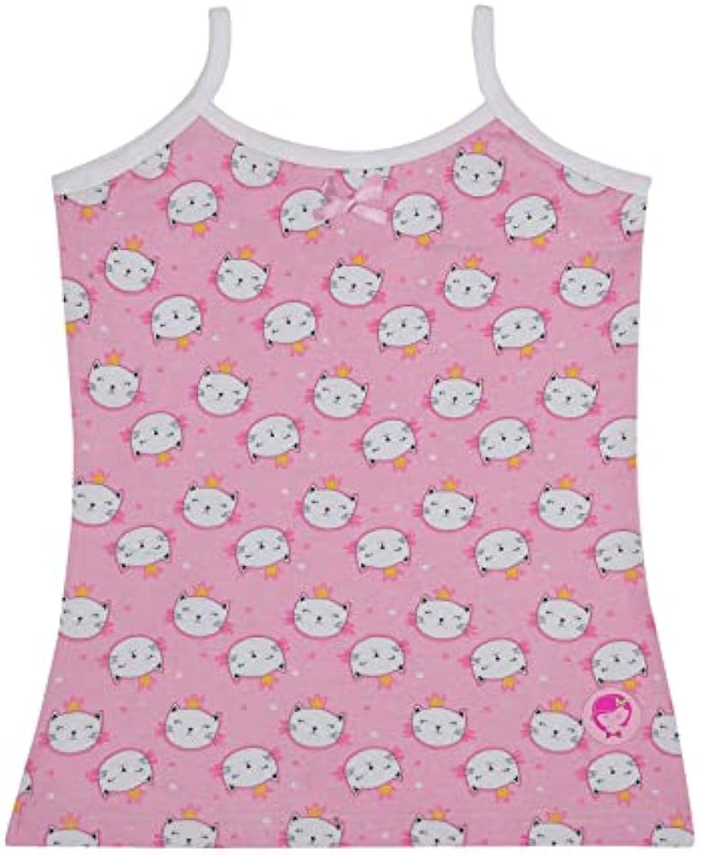 D'chica Girls Undershirt Cotton Camisoles Shelf Bra Layering Cami