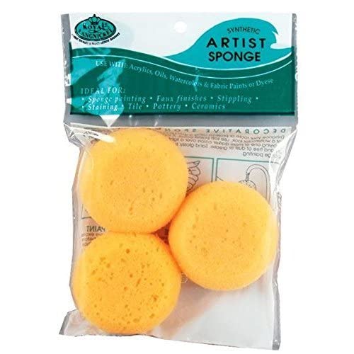 Royal Brush Synthetic Artist Sponges, 3/Pack