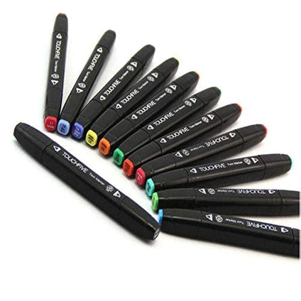 80 Colors Touch-5 Alcohol Graphic Pen Manga Graphic W/bag Art Twin Marker Pen W060015