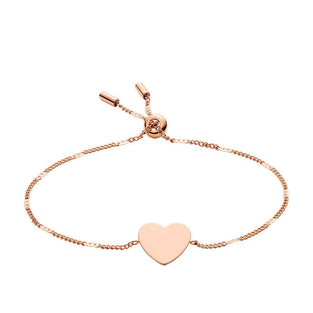 Fossil Women's Rose Gold Bracelet, JF02965791