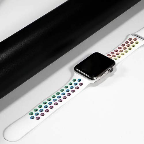 MARGOUN Apple Watch Sport Band 44mm/42mm - White Multi-Color