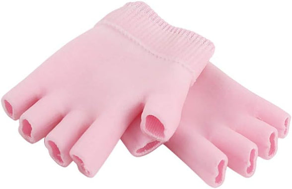 ROSENICE Gel Overnight Hand Moisturizing Gloves for Dry Hand Treatment Moisture Gloves Overnight Cotton Skin Spa Gloves with Moisturizer Gel