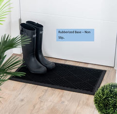 Addis Thirsk Doormat Black 70x40cm 517496