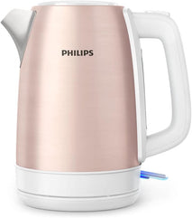 Philips Stainless steel Kettle, Daily Collection,Rose Gold Metallic/White HD9350/96,2 Years Warranty