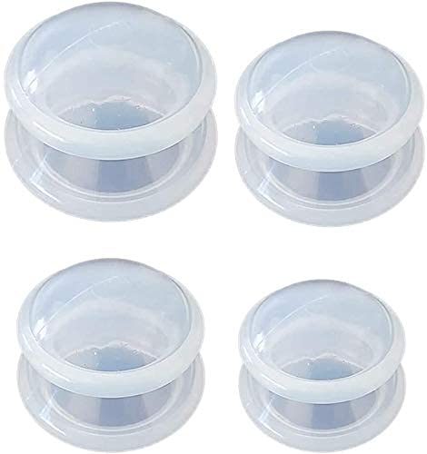 4 Sizes Advanced Cupping Therapy Sets, Silicone Vacuum Suction Cupping Cups for Muscle and Joint Pain Cellulite, etc