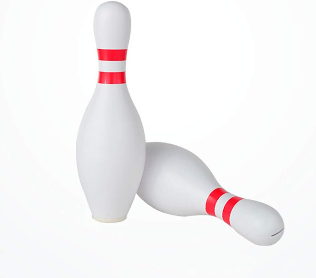 Garneck Bowling Pin Bank Unbreakable Plastic Coin Bank Unique Design Money for Kids Tollder (White)