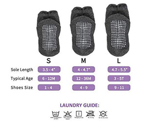 Baby non slip grip ankle socks for infants toddlers kids boys girls (12-24 Months)