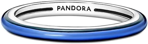 Pandora Women's Sterling Silver Ring 199655C02-50, Blue