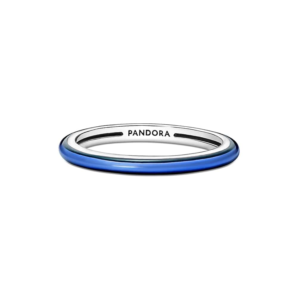 Pandora Women's Sterling Silver Ring 199655C02-50, Blue