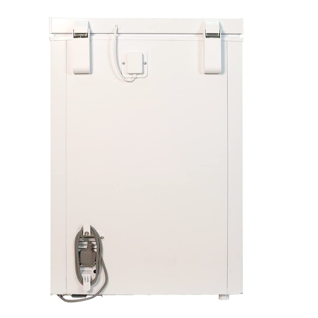 NOBEL Single Door Freezer White 100 Litres Plastic Coated Aluminum Inside Tropical Inside Condenser NCF150