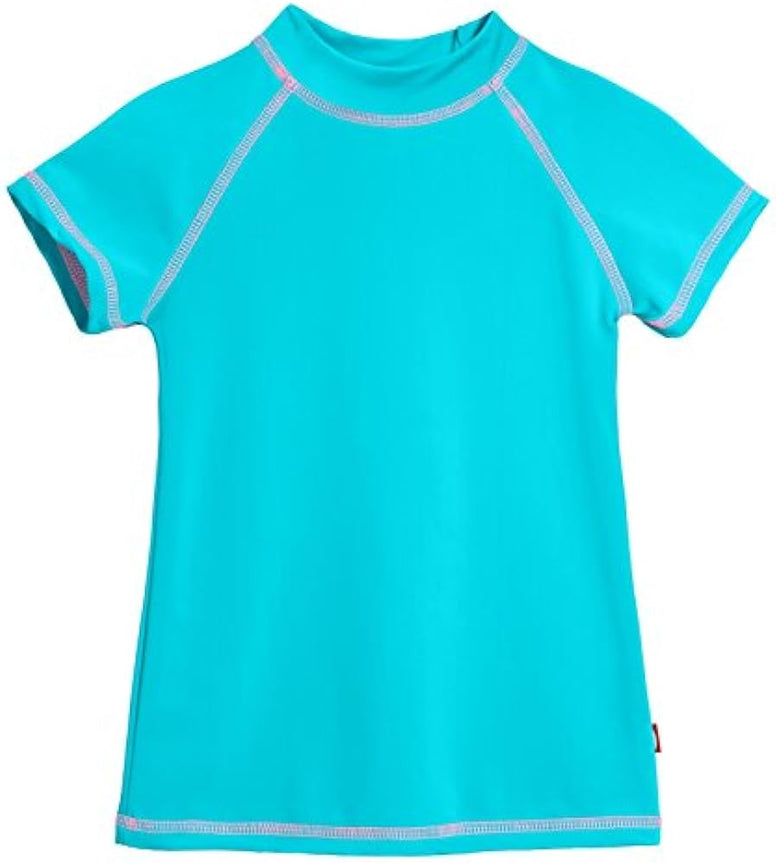 City Threads Girls' SPF50 Rash Guard Sun Swimming Tee Pool & Beach