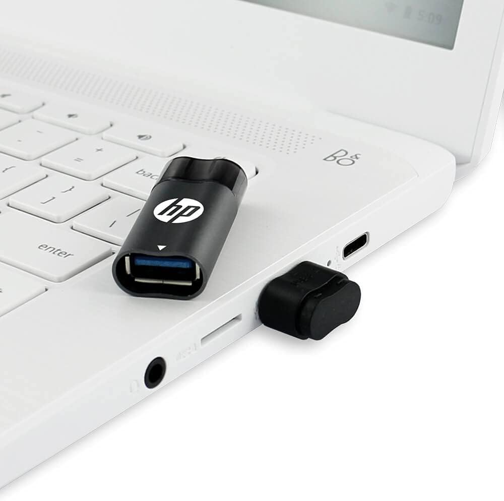 HP x5600B 64GB OTG (Type B) usb3.2 Pen Drive, Grey & Black