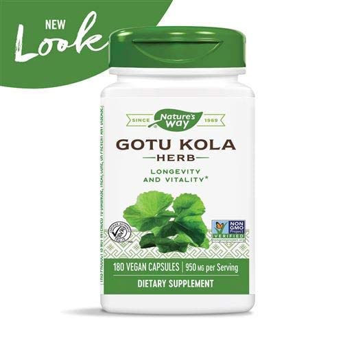 Nature's Way, Gotu Kola Herb, 950 mg, 180 Vegetarian Capsules