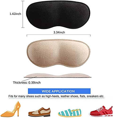 (7 Pairs) Heel Grips Liner Cushions Inserts for Loose Shoes, Heel Pads Snugs for Shoe Too Big Men Women, Filler Improved Shoe Fit and Comfort, Prevent Heel Slip and Blister (Type01)