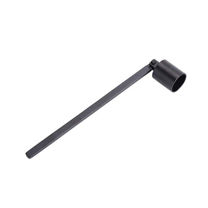 Stainless Steel Candle Snuffer Wick Dipper Oil Lamp Trim Trimmer Scissor Cutter Tool Hook(Black)