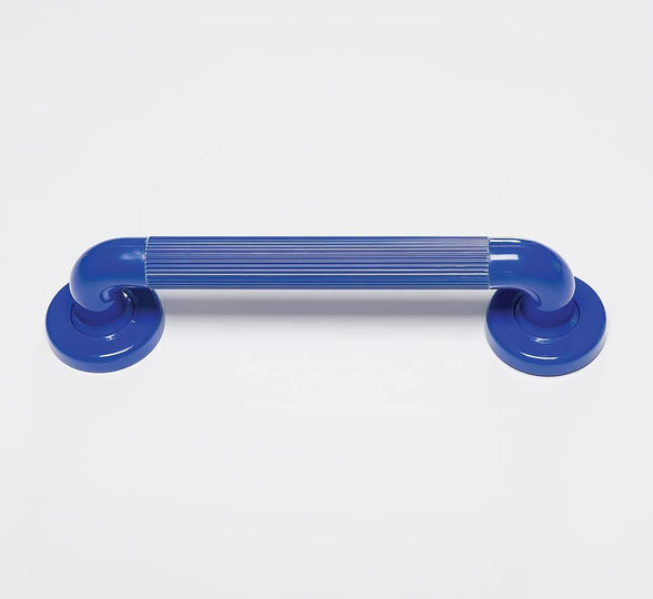 NRS Healthcare Plastic Fluted Grab Rail - 30 cm (12 inch) Blue
