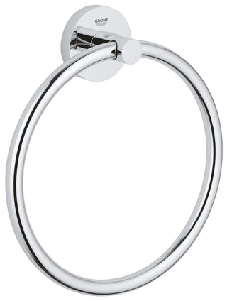 GROHE Essentials Towel Ring | Metal | Concealed Fastening | Bath | Bathroom | Accessories | 40365001