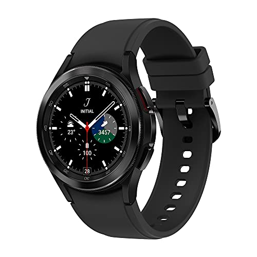 Samsung Galaxy Watch4 Classic, Round Bluetooth Smartwatch, Wear OS, Rotating Bezel, Fitness Watch/ Tracker, 42 mm, Black