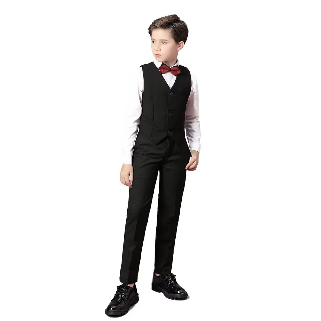 Boihedy Boys Dress Suit Formal Vest and Pant Set (4 Years)