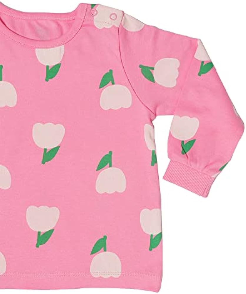 AIKO Girls AIKO-Kids Cute Pink Print Long Two Piece Pyjama Set Girls PJ set (pack of 1)