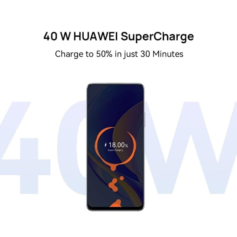 HUAWEI nova Y90 Smart Phone, 6.7" Edgeless FullView Display, 40W Fast Charging, 5000 mAh Large Battery, 50 MP AI Triple Camera, 6GB RAM, 128GB Storage, EMUI 12, LTE, Crystal Blue