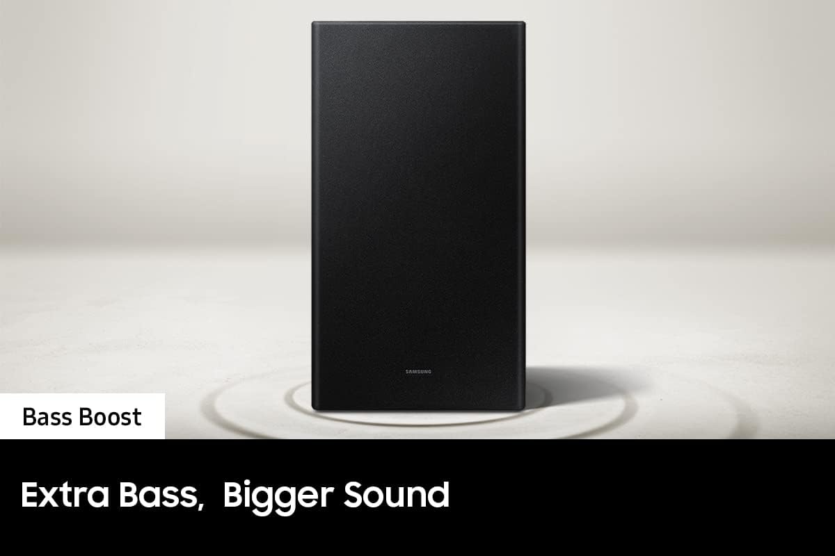 Samsung HW-A450/ZA 2.1ch Soundbar with Dolby Audio (2021), Black, Bluetooth