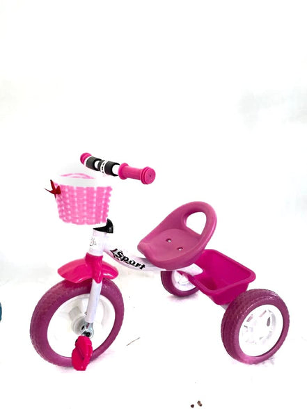 Lovely Baby Kids Tricycle EL 2233, Smart Plug n Play Kids Tricycle Cycle with Front & Rear Storage Baskets | Baby Kids Cycle Tricycle | Baby Tricycle for Kids