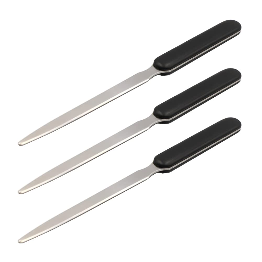 ccHuDE 3 Pcs Stainless Steel Letter Openers Envelope Opener Knife Envelope Slitter with Handle for School Office