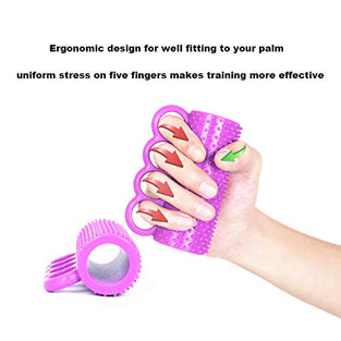 Flexible Silicone Hand Recovery Exerciser Hand Strengthener Massage Tool Finger Training Exerciser for Stroke Patients Elders