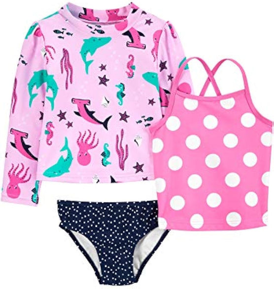 Simple Joys by Carter's Girls' Assorted Rashguard Sets