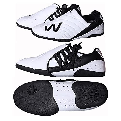 Indoor Taekwondo Karate Martial Arts Shoes Adult Kids Men Women Contestant Trainers,Men's Taekwondo Karate Martial Arts Shoes Anti-Slip Sneakers Sport Shoes Breathable For Kung Fu TaiChi Boxing Gym (41 EU)