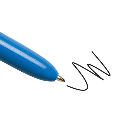 Bic 4 Colours Original, Retractable Ballpoint Pens, Ideal For School, Medium Point (1.0mm), Multi-Coloured, Pack Of 3