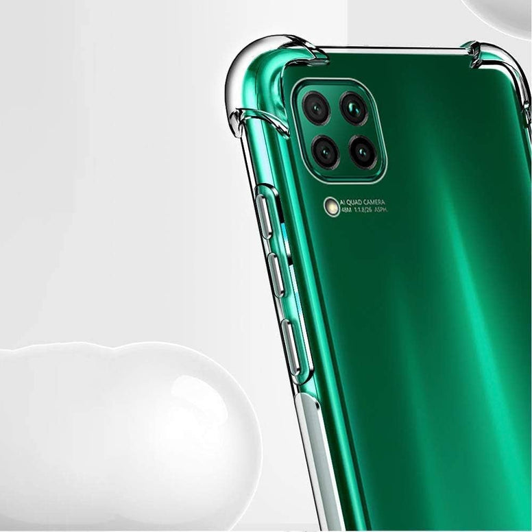 Huawei Nova 7I / Nova 6 Se / P40 Lite Case Cover Protective Shock Absorption Bumper Soft Transparent Case For Huawei Nova 7I / Nova 6 / P40 Lite Se By Nice.Store.Uae (Clear)