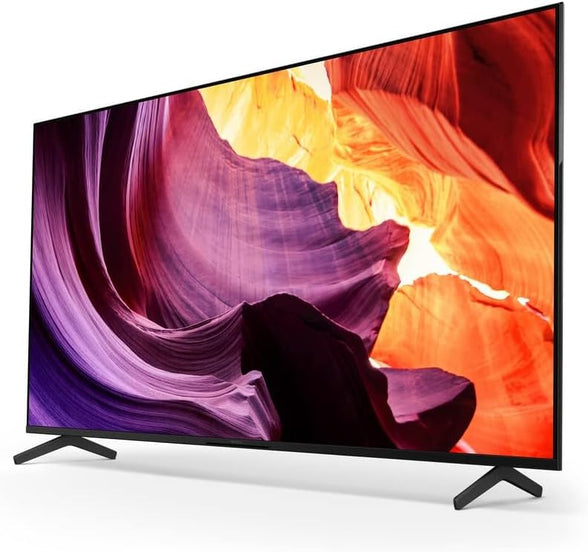Sony 55 Inch 4K Ultra HD TV X80K Series: LED Smart Google with Dolby Vision HDR KD 55X80KBK 2022 Model, Black Bezel, KD55X80BK, KD-55X80BK