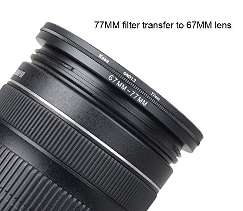 77mm-82mm Step Up Ring [77mm Lens to 82mm Filter], FANZR Camera Lens Filter Adapter Ring Lens, Premium Aluminum (2 Pack)