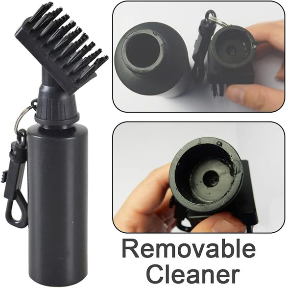 Professional Golf Club Cleaning Brush, Groove Cleaner, Golf Clean Accessories for Golf Ball Club Wet Scrub, Professional Golfs Club Cleaning Brush Water Dispenser Cleaner (Black)