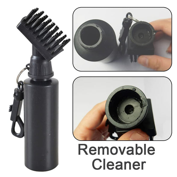 Professional Golf Club Cleaning Brush, Groove Cleaner, Golf Clean Accessories for Golf Ball Club Wet Scrub, Professional Golfs Club Cleaning Brush Water Dispenser Cleaner (Black)