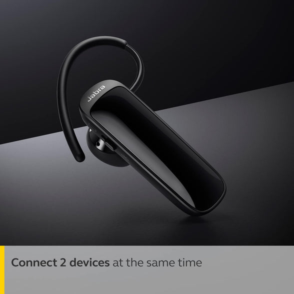 Jabra Talk 25 SE Mono Bluetooth Headset - Wireless Single Ear Headset with Built-In Microphone, Media Streaming and up to 9 hours Talk Time - Black