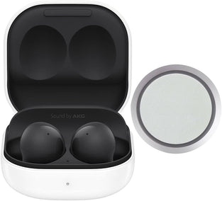 SAMSUNG Galaxy Buds2 (ANC) Active Noise Cancelling, Wireless Bluetooth 5.2 Earbuds for iOS & Android, International Model - SM-R177 (Fast Wireless Charging Pad Bundle, Graphite)