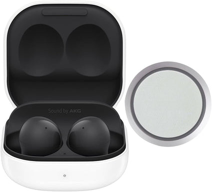 SAMSUNG Galaxy Buds2 (ANC) Active Noise Cancelling, Wireless Bluetooth 5.2 Earbuds for iOS & Android, International Model - SM-R177 (Fast Wireless Charging Pad Bundle, Graphite)