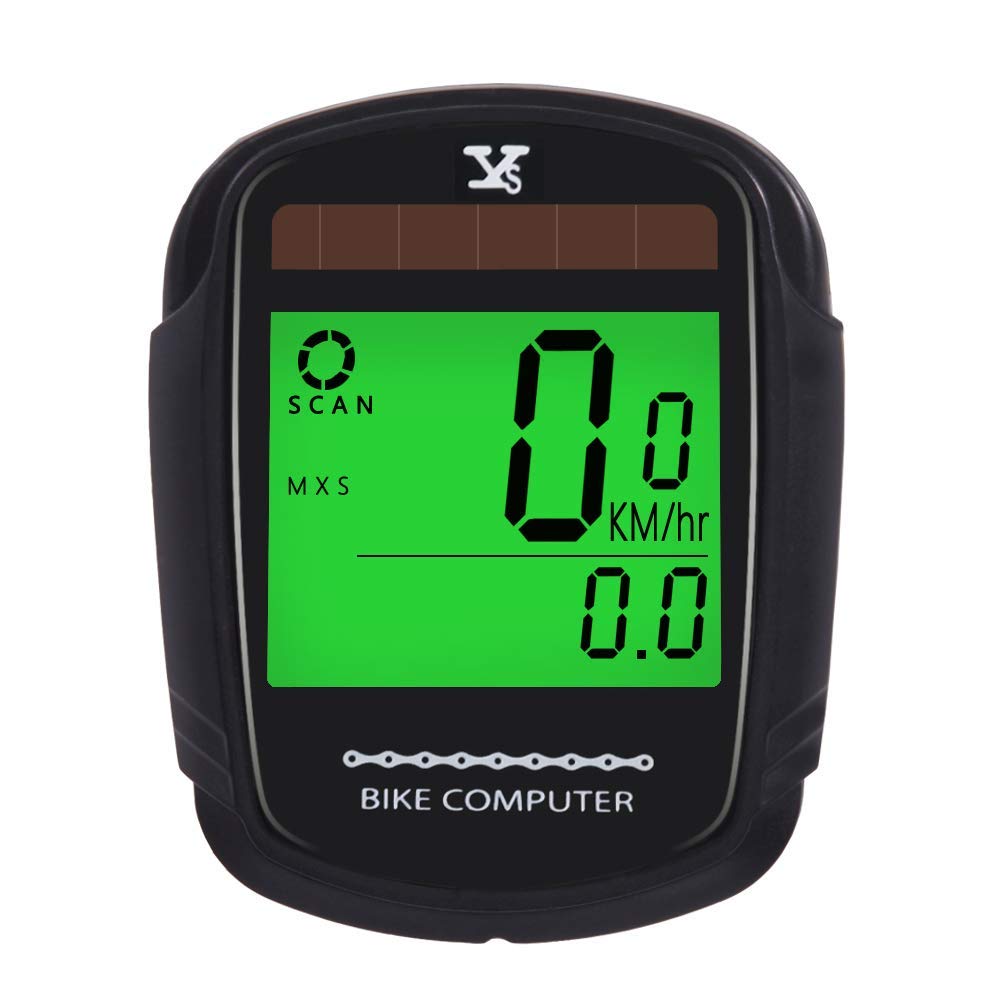 Pasas Bike Computer Bicycle Wireless Speedometer and Odometer Waterproof Backlight with Digital LCD Display for Outdoor Cycling and Fitness Multi Function Gifts for Bikers/Men/Women/Teens