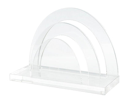 WEDO Cristallic 603016 Acrylic Letter Stand with 2 Compartments Clear