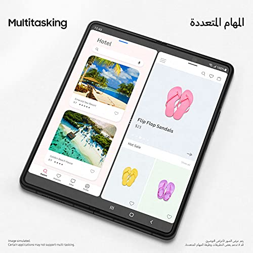 SAMSUNG Galaxy Z Fold3 5G Dual SIM and eSIM Smartphone, 512GB Storage and 12GB RAM, Phantom Silver (UAE Version)