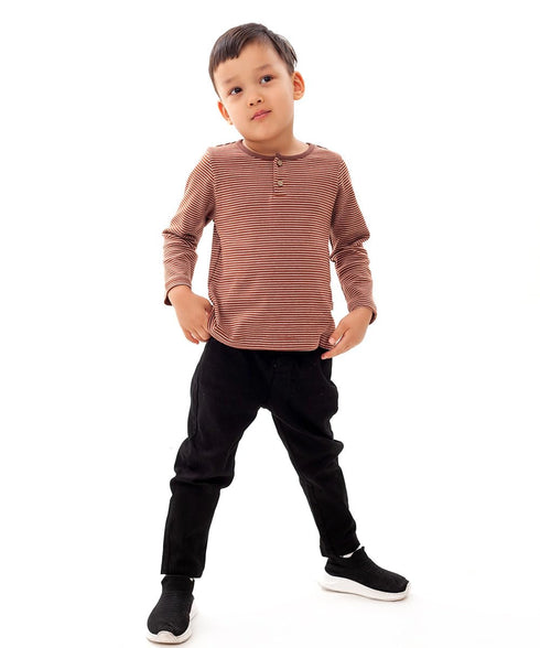 Enfants Chéris Toddler Henley Shirt Boys Long Sleeve Shirts 2-7 Years