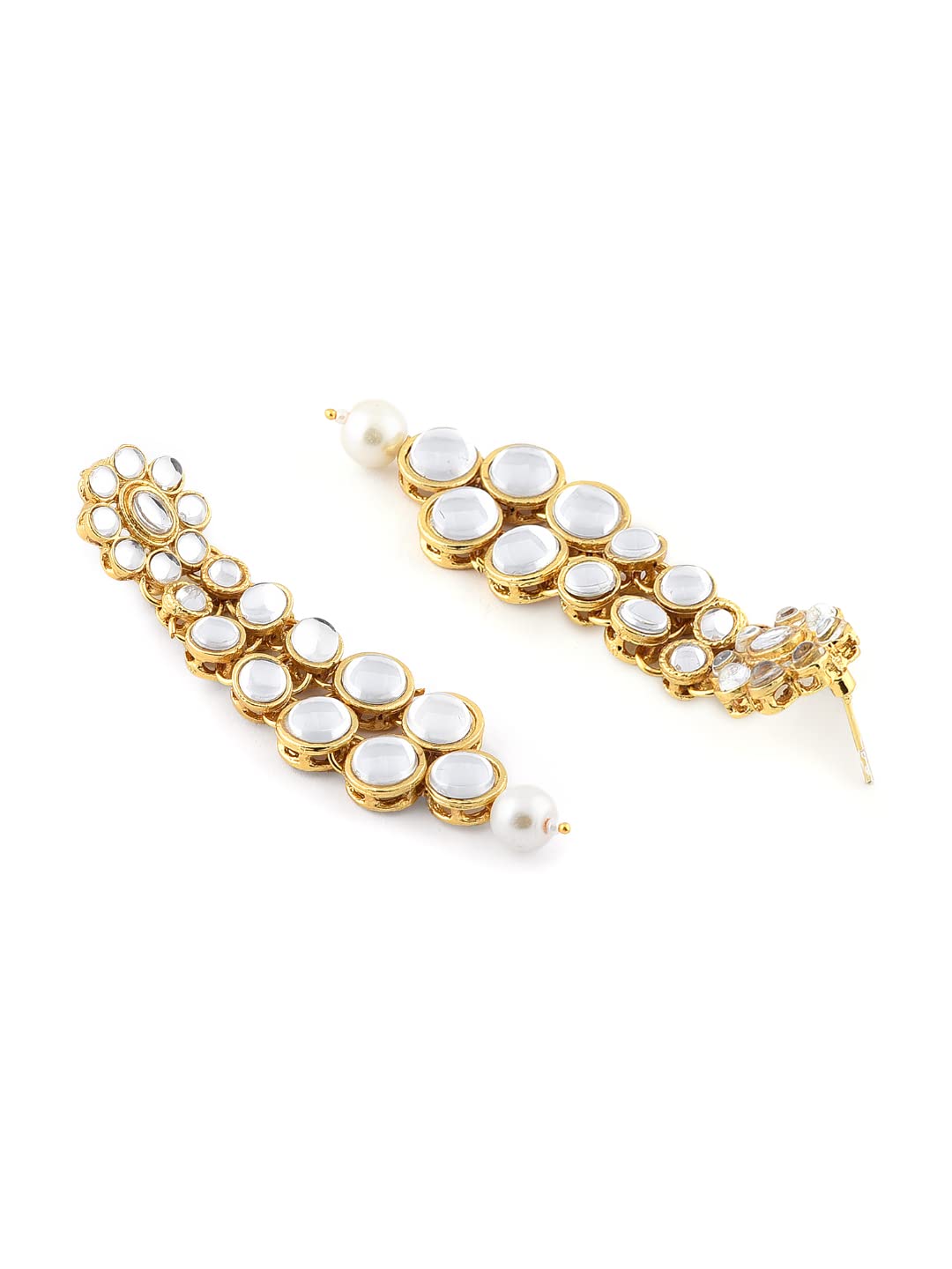 Zaveri Pearls Jewellery Set For Women (Golden) (ZPFK8671)